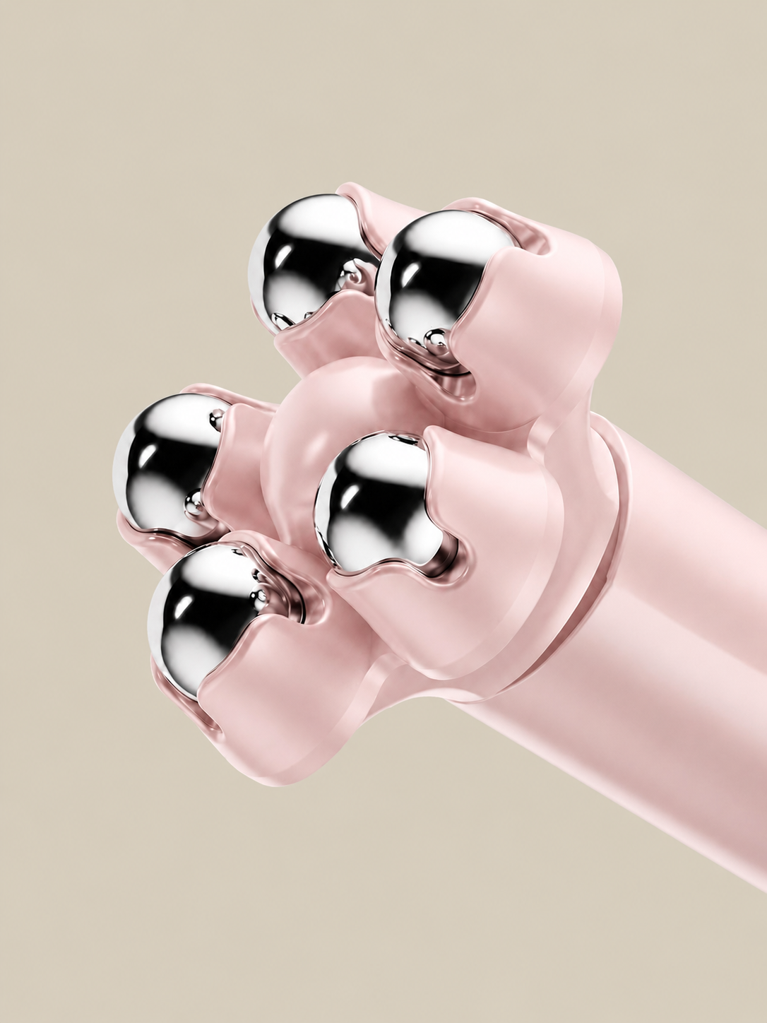 Cooling spheres attachment close up, Pink Blush