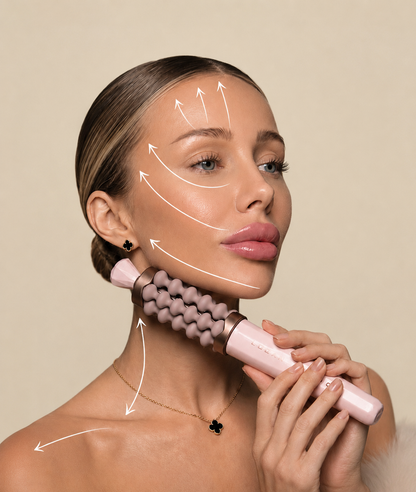 Lifting and drainage lines on face and neck