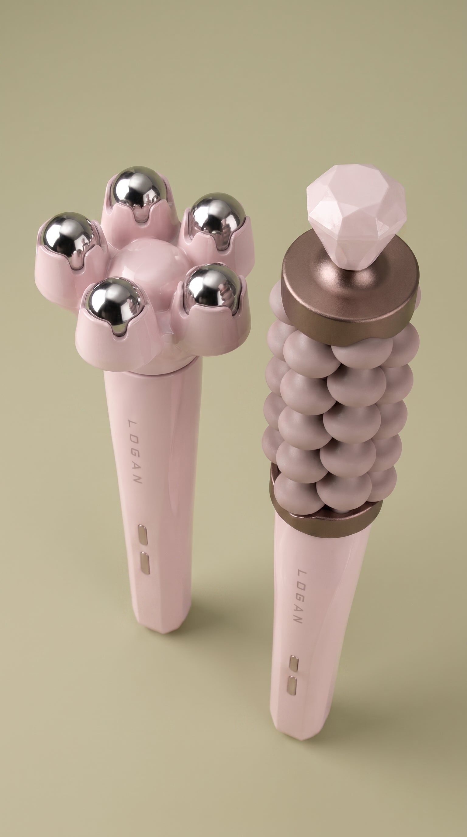 LOGAN EndoSculpt Pink Blush, both attachments