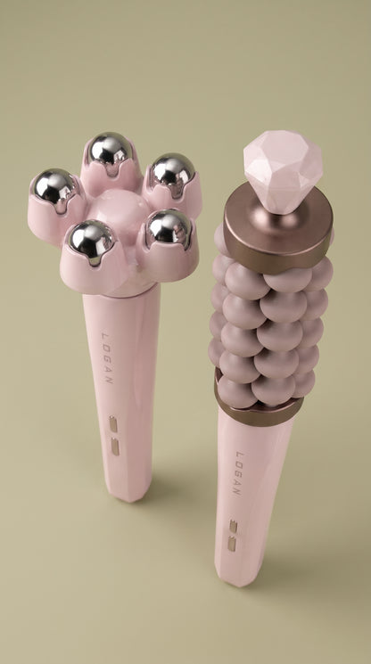 LOGAN EndoSculpt Pink Blush, both attachments